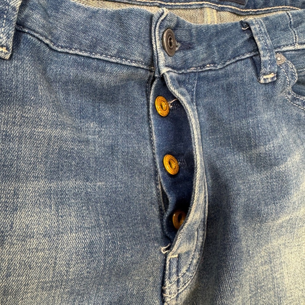 Scotch Soda Phaidon Jeans Mens 36x34 Tagged 34x34 Blue Button Fly Denim Wash - Picture 6 of 16